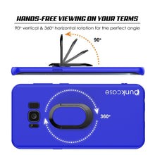 Load image into Gallery viewer, Galaxy S8 PLUS, Punkcase Magnetix Protective TPU Cover W/ Kickstand, Screen Protector [Blue] 
