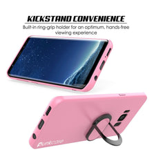 Load image into Gallery viewer, Galaxy S8 PLUS, Punkcase Magnetix Protective TPU Cover W/ Kickstand, Screen Protector [Pink] 
