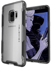 Charger l&#39;image dans la galerie, Galaxy S9 Clear Protective Case | Cloak 3 Series [Black] (Color in image: Black)
