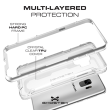 Charger l&#39;image dans la galerie, Galaxy S9 Clear Protective Case | Cloak 3 Series [Black] (Color in image: Silver)
