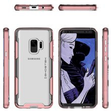 Charger l&#39;image dans la galerie, Galaxy S9 Clear Protective Case | Cloak 3 Series [Pink] (Color in image: Black)
