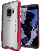 Charger l&#39;image dans la galerie, Galaxy S9 Clear Protective Case | Cloak 3 Series [Red] (Color in image: Red)
