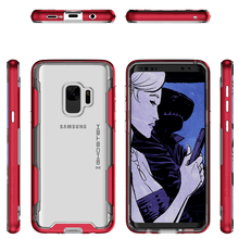 Charger l&#39;image dans la galerie, Galaxy S9 Clear Protective Case | Cloak 3 Series [Red] (Color in image: Black)
