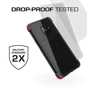 Galaxy S9 Clear Protective Case | Covert 2 Series [Pink] 