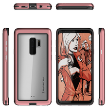 Charger l&#39;image dans la galerie, Galaxy S9+ Plus Rugged Heavy Duty Case | Atomic Slim Series [Pink] (Color in image: Black)
