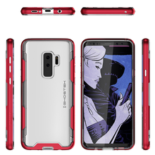 Charger l&#39;image dans la galerie, Galaxy S9+ Plus Clear Protective Case | Cloak 3 Series [Red] 
