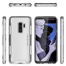 Charger l&#39;image dans la galerie, Galaxy S9+ Plus Clear Protective Case | Cloak 3 Series [Silver] (Color in image: Pink)
