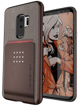 Charger l&#39;image dans la galerie, Galaxy S9+ Protective Wallet Case | Exec 2 Series [Brown] (Color in image: Brown)
