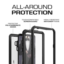 Charger l&#39;image dans la galerie, Galaxy S9+ Plus Rugged Waterproof Case | Nautical Series | [Black] 
