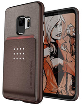 Charger l&#39;image dans la galerie, Galaxy S9 Protective Wallet Case | Exec 2 Series [Brown] (Color in image: Brown)
