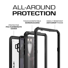 Charger l&#39;image dans la galerie, Galaxy S9 Rugged Waterproof Case | Nautical Series [Black] 
