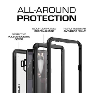 Galaxy S9 Rugged Waterproof Case | Nautical Series [Black] 