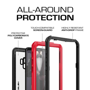 Galaxy S9 Rugged Waterproof Case | Nautical Series [Red] 