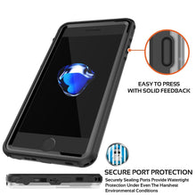 Charger l&#39;image dans la galerie, Apple iPhone SE (4.7&quot;) Waterproof Case, PUNKcase CRYSTAL Black W/ Attached Screen Protector  | Warranty (Color in image: Purple)
