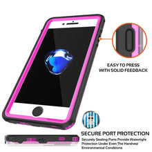 Load image into Gallery viewer, iPhone 8+ Plus Waterproof Case, PUNKcase CRYSTAL Pink W/ Attached Screen Protector  | Warranty (Color in image: red)
