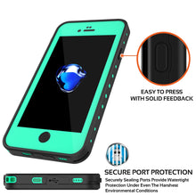 Charger l&#39;image dans la galerie, iPhone 7 Waterproof IP68 Case, Punkcase [Teal] [StudStar Series] [Slim Fit] [Dirtproof] [Snowproof] (Color in image: white)

