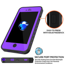 Charger l&#39;image dans la galerie, iPhone 8 Waterproof Case, Punkcase [Purple] [StudStar Series] [Slim Fit][IP68 Certified]  [Dirtproof] [Snowproof] (Color in image: teal)
