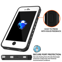 Charger l&#39;image dans la galerie, iPhone 7 Waterproof IP68 Case, Punkcase [White] [StudStar Series] [Slim Fit] [Dirtproof] [Snowproof] (Color in image: teal)
