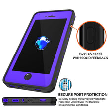 Charger l&#39;image dans la galerie, iPhone 8+ Plus Waterproof Case, Punkcase [StudStar Series] [Purple] [Slim Fit] [Shockproof] [Dirtproof] [Snowproof] Armor Cover (Color in image: teal)
