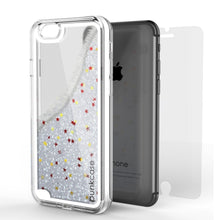 Charger l&#39;image dans la galerie, iPhone SE (4.7&quot;) Case, PunkCase LIQUID Silver Series, Protective Dual Layer Floating Glitter Cover (Color in image: rose)
