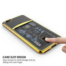 Load image into Gallery viewer, iPhone SE (4.7&quot;) Case, PUNKCASE® LUCID Gold Series | Card Slot | SHIELD Screen Protector | Ultra fit 
