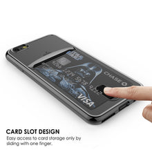 Load image into Gallery viewer, iPhone SE (4.7&quot;) Case, PUNKCASE® LUCID Black Series | Card Slot | SHIELD Screen Protector | Ultra fit 
