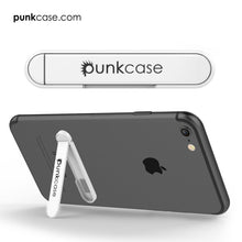 Load image into Gallery viewer, PUNKCASE FlickStick Universal Cell Phone Kickstand for all Mobile Phones &amp; Cases with Flat Backs, One Finger Operation (White) (Color in image: Pink)
