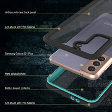 Load image into Gallery viewer, Galaxy S21+ Plus Water/Shock/Snowproof [Extreme Series]  Screen Protector Case [Teal] (Color in image: Light blue)

