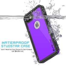 Charger l&#39;image dans la galerie, iPhone SE (4.7&quot;) Waterproof Case, Punkcase [Purple] [StudStar Series] [Slim Fit][IP68 Certified]  [Dirtproof] [Snowproof] (Color in image: light blue)
