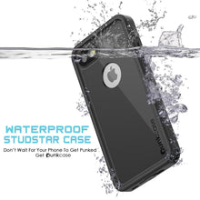 Charger l&#39;image dans la galerie, iPhone 8 Waterproof Case, Punkcase [Black] [StudStar Series] [Slim Fit] [IP68 Certified][Dirtproof] [Snowproof] (Color in image: light blue)
