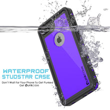 Charger l&#39;image dans la galerie, iPhone 8+ Plus Waterproof Case, Punkcase [StudStar Series] [Purple] [Slim Fit] [Shockproof] [Dirtproof] [Snowproof] Armor Cover (Color in image: light blue)
