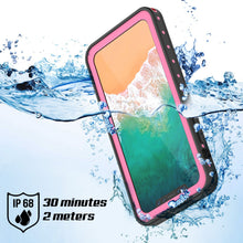 Load image into Gallery viewer, iPhone X Waterproof IP68 Case, Punkcase [Pink] [StudStar Series] [Slim Fit] [Dirtproof] (Color in image: light blue)
