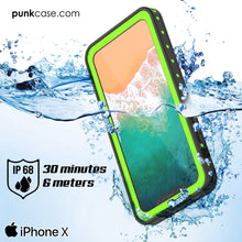 Load image into Gallery viewer, iPhone X Waterproof IP68 Case, Punkcase [Purple] [StudStar Series] [Slim Fit] [Dirtproof] 
