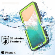 Load image into Gallery viewer, iPhone X Waterproof IP68 Case, Punkcase [Light green] [StudStar Series] [Slim Fit] [Dirtproof] 
