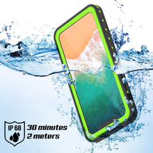 Load image into Gallery viewer, iPhone X Waterproof IP68 Case, Punkcase [Light green] [StudStar Series] [Slim Fit] [Dirtproof] 
