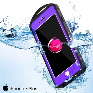 iPhone 7+ Plus Waterproof Case, Punkcase ALPINE Series, Purple | Heavy Duty Armor Cover (Color in image: white)