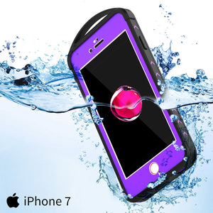 iPhone SE (4.7") Waterproof Case, Punkcase ALPINE Series, Purple | Heavy Duty Armor Cover (Color in image: white)