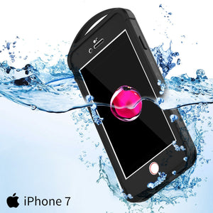 iPhone SE (4.7") Waterproof Case, Punkcase ALPINE Series, Black | Heavy Duty Armor Cover (Color in image: pink)