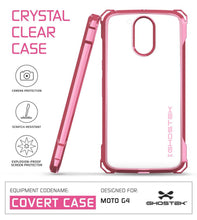 Load image into Gallery viewer, Moto G4 Case, Ghostek Covert Peach Series | Clear TPU | Explosion-Proof Screen Protector |Ultra Fit (Color in image: Dark Gray)
