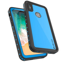 Load image into Gallery viewer, iPhone X Waterproof IP68 Case, Punkcase [Light blue] [StudStar Series] [Slim Fit] [Dirtproof] (Color in image: red)
