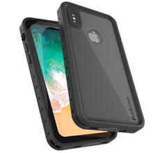 Load image into Gallery viewer, iPhone X Waterproof IP68 Case, Punkcase [Black] [StudStar Series] [Slim Fit] [Dirtproof] (Color in image: Clear.)

