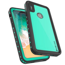 Load image into Gallery viewer, iPhone X Waterproof IP68 Case, Punkcase [Teal] [StudStar Series] [Slim Fit] [Dirtproof] (Color in image: purple)
