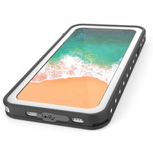 Load image into Gallery viewer, iPhone X Waterproof IP68 Case, Punkcase [White] [StudStar Series] [Slim Fit] [Dirtproof] (Color in image: Clear.)
