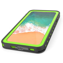 Load image into Gallery viewer, iPhone X Waterproof IP68 Case, Punkcase [Light green] [StudStar Series] [Slim Fit] [Dirtproof] (Color in image: Clear.)
