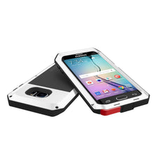 Load image into Gallery viewer, Galaxy S6 EDGE+ Plus  Case, PUNKcase Metallic White Shockproof  Slim Metal Armor Case (Color in image: neon)
