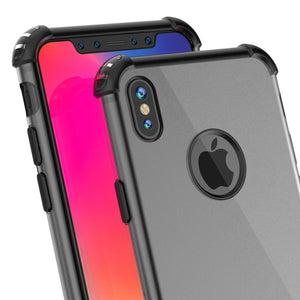 iPhone X Case, Punkcase [BLAZE SERIES] Protective Cover W/ PunkShield Screen Protector [Shockproof] [Slim Fit] for Apple iPhone 10 [Black] 
