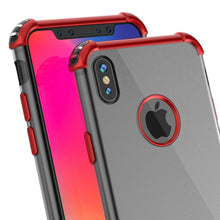 Charger l&#39;image dans la galerie, iPhone X Case, Punkcase [BLAZE SERIES] Protective Cover W/ PunkShield Screen Protector [Shockproof] [Slim Fit] for Apple iPhone 10 [Red] 
