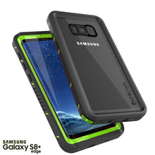 Load image into Gallery viewer, Galaxy S8 PLUS Waterproof Case, Punkcase [Extreme Series] [Slim Fit] [IP68 Certified] [Shockproof] [Snowproof] [Dirproof] Armor Cover W/ Built In Screen Protector for Samsung Galaxy S8+ [Green] (Color in image: Light blue)
