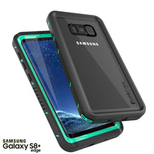 Load image into Gallery viewer, Galaxy S8 PLUS Waterproof Case, Punkcase [Extreme Series] [Slim Fit] [IP68 Certified] [Shockproof] [Snowproof] [Dirproof] Armor Cover W/ Built In Screen Protector for Samsung Galaxy S8+ [Teal] (Color in image: Black)
