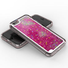 Charger l&#39;image dans la galerie, iPhone 7 Case, PunkCase LIQUID Pink Series, Protective Dual Layer Floating Glitter Cover (Color in image: green)
